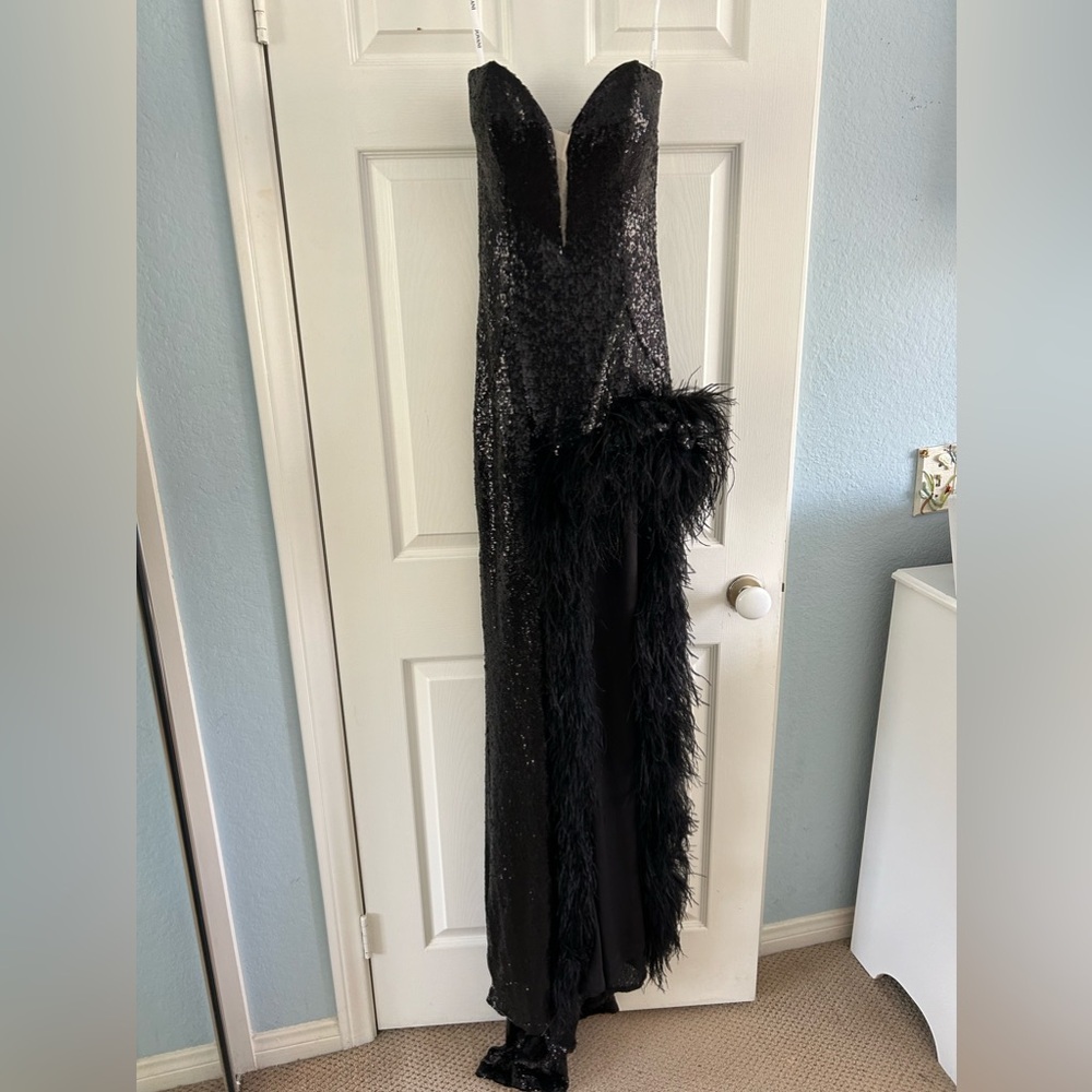 Black Sparkly Jovani Gown